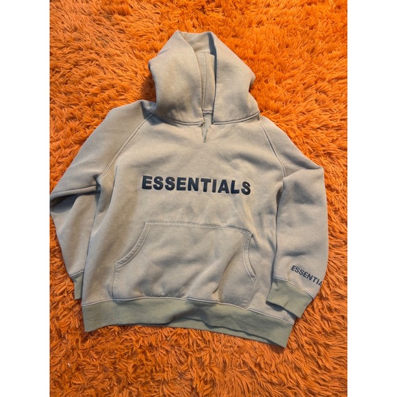 Fear of God Essentials Other - Fear of God Essentials Kids XL Logo Hoodie Khaki Tan Streetwear Sweatshirt